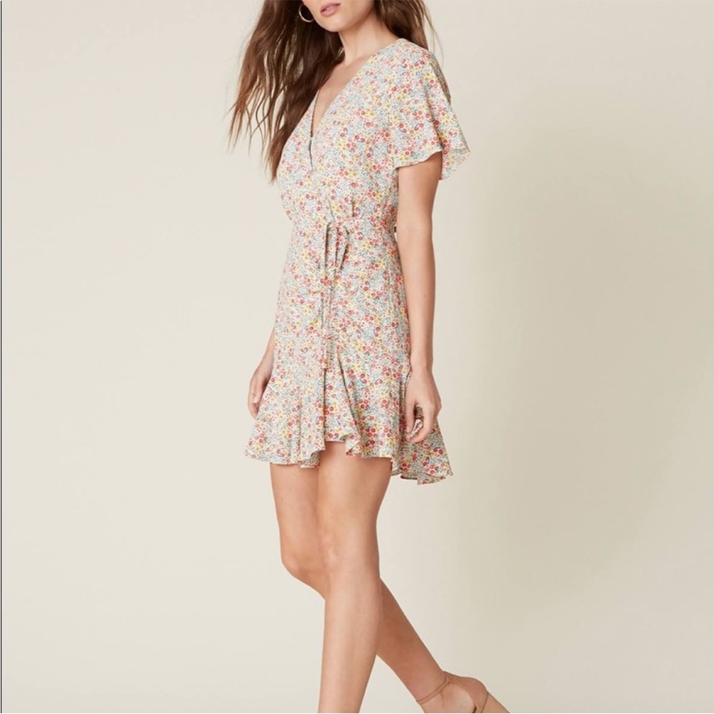 BB Dakota Floral Wrap Dress